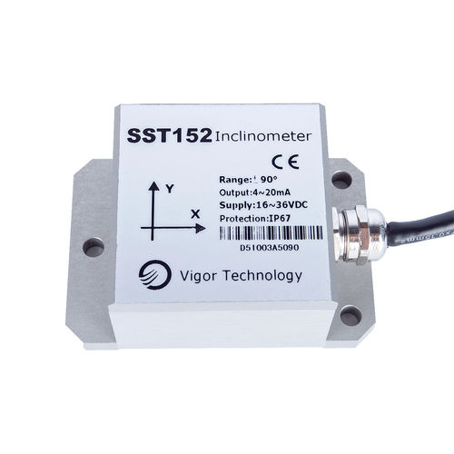 Capteur d'inclinaison RS-485 - SST100 - Shanghai Vigor Technology Development Co., Ltd. - multiaxe / MEMS / avec boîtier en aluminium
