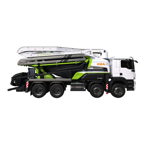 Camion pompe pour le béton - MK28E - CIFA S.p.A - hybride / diesel / à faible émission CO2