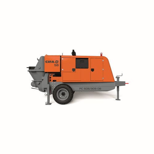 Pompe à béton montée sur remorque - PC_506 - CIFA S.p.A - pour chantier / diesel / électrique