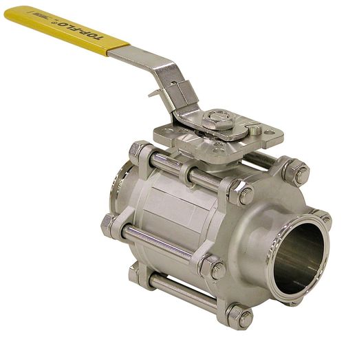 Vanne à boisseau sphérique - TOP-FLO® - Top Line Process Equipment Company - à levier / de régulation / pour liquides alimentaires et boissons