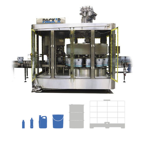 Remplisseuse boucheuse pondérale - REVO-S - PACK'R - de produits liquides / automatique / à grande vitesse