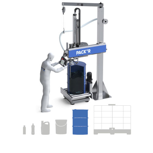 Remplisseuse semi-automatique - FLEXEO-D - PACK'R - de fûts / de produits phytosanitaires / pour produits épais