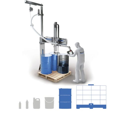 Remplisseuse semi-automatique - FLEXEO-P - PACK'R - multi contenant / de fûts sur palette / IBC