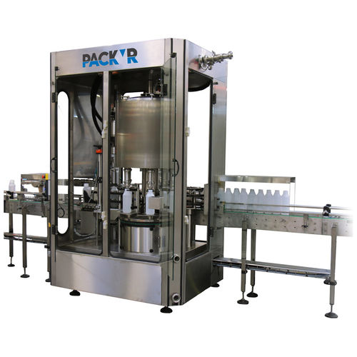 Remplisseuse boucheuse pondérale - REVO-S8 - PACK'R - pour bouteilles / de produits liquides / automatique