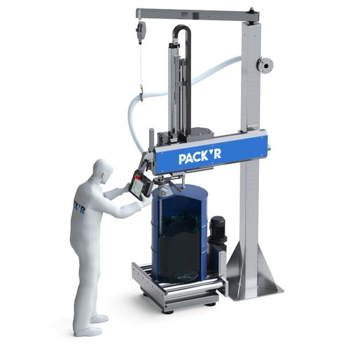 Remplisseuse semi-automatique - FLEXEO-D - PACK'R - de fûts / pour peinture / pour huile de lubrification