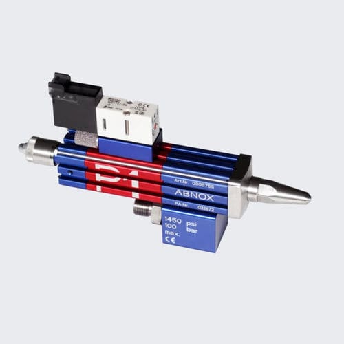 Vanne à piston - AXDV-P1 - ABNOX - à commande pneumatique / de dosage / de faible encombrement