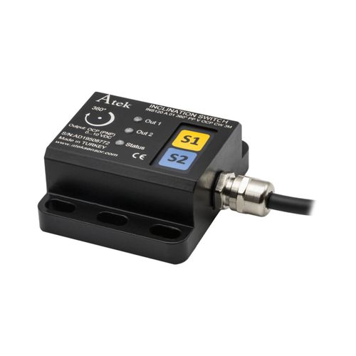 Inclinomètre mono-axe - INS 120 - ATEK SENSOR TECHNOLOGIE - analogique / IP67