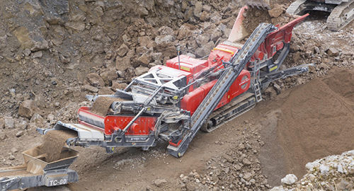 Concasseur à percussion hydraulique - I-120RS - TEREX Mobile Processing Equipment - mobile / sur chenilles