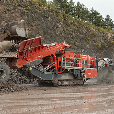 Concasseur à cône - C-1550+ - TEREX Mobile Processing Equipment - mobile / pour pierres / à moteur diesel