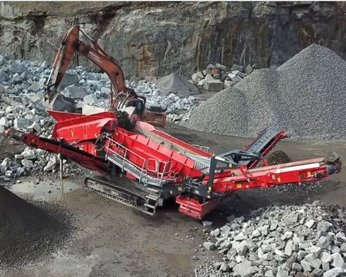 Crible à criblage sec - 883+ - TEREX Mobile Processing Equipment - pour chantier de construction / pour mine / pour le recyclage