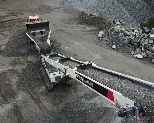 Alimentateur à bande - TF-75L - TEREX Mobile Processing Equipment - tournant / pour vrac / pour trémie