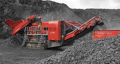 Concasseur à cône - C-1554 - TEREX Mobile Processing Equipment - mobile / sur chenilles