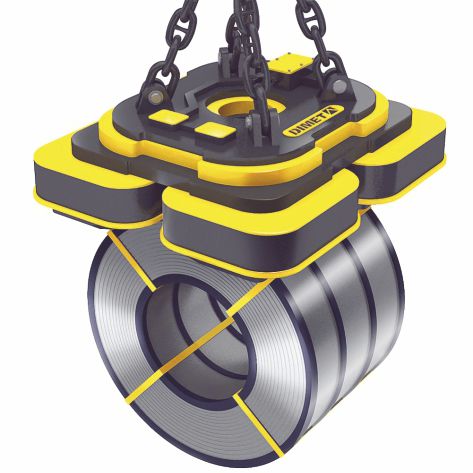 Électroaimant de levage pour bobines - EMGU SERIES - DIMET GmbH - à commutation électrique / de manutention
