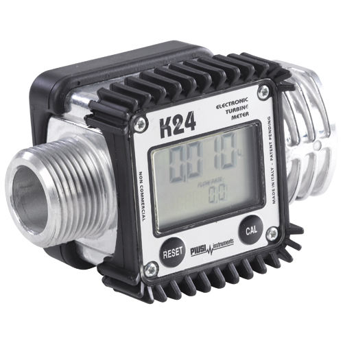 Compteur / débitmètre à turbine - K24-ALU - Pompes Japy - pour liquides / en aluminium / en polypropylène