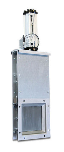 Vanne à guillotine - MMFH-EP - Stanelle Silos + Automation GmbH - à commande pneumatique / pour produits en vrac / de refoulement