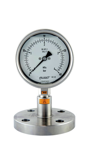 Manomètre à cadran - MS-100K - APLISENS S.A. - en acier inoxydable / à tube de Bourdon / de process