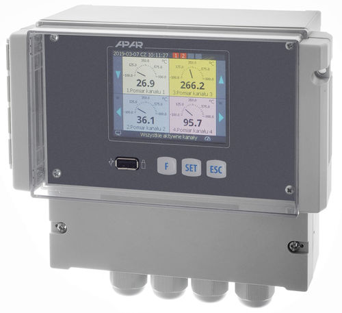 Data logger de température - AR208 - APLISENS S.A. - de pression / de tension / d'humidité