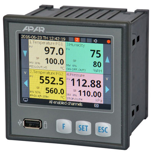 Data logger de pression - AR654 - APLISENS S.A. - de tension / d'humidité / de courant