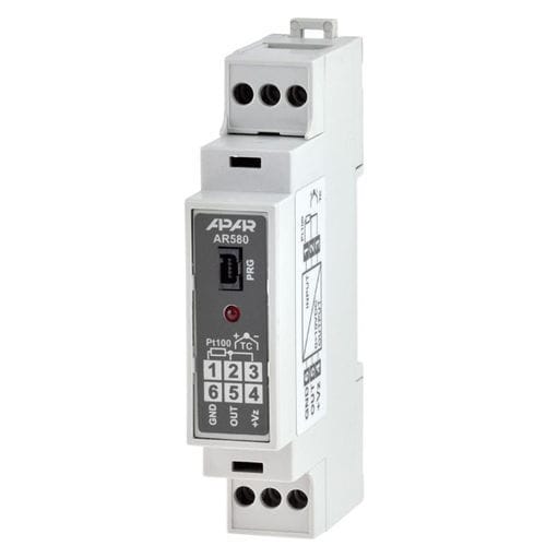 Transmetteur de température sur rail DIN - AR580 - APLISENS S.A. - Pt100 / thermocouple type K / thermocouple type S