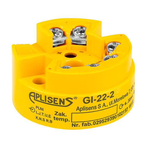 Transmetteur de température en tête de sonde - GI-22-2 - APLISENS S.A. - 4-20 mA / programmable / de process