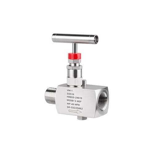 Vanne à pointeau - VM1 series - APLISENS S.A. - manuelle / pour oxygène / en inox