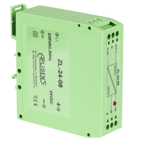 Alimentation électrique sur rail DIN - ZL-24-08  - APLISENS S.A. - AC/DC / à découpage / avec protection contre les courts-circuits