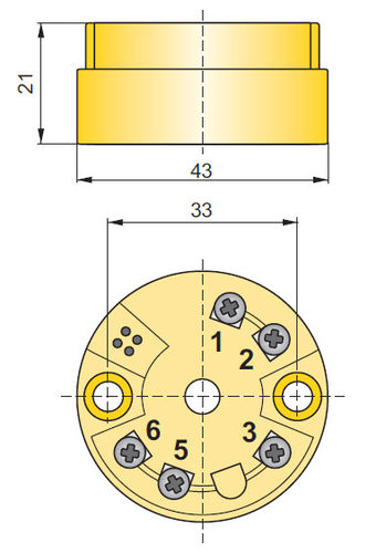 Transmetteur de température en tête de sonde - AT-2 - APLISENS S.A. - Pt100 / 4-20 mA / programmable