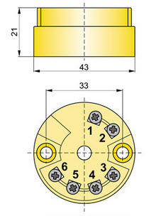 Transmetteur de température en tête de sonde - GI-22-2 - APLISENS S.A. - 4-20 mA / programmable / de process