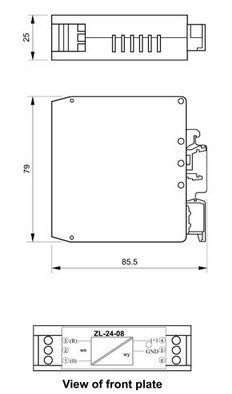 Alimentation électrique sur rail DIN - ZL-24-08  - APLISENS S.A. - AC/DC / à découpage / avec protection contre les courts-circuits
