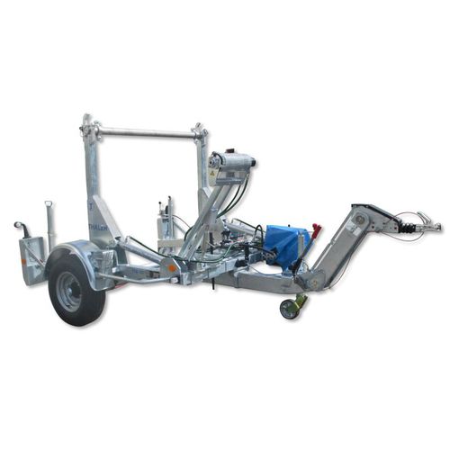 Remorque hydraulique - TTA 1577 - Jakob Thaler GmbH - porte tourets / pour transport et pose de câbles / pour transport et pose de tuyaux
