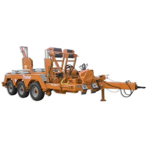 Remorque en U - TTA 30011 - Jakob Thaler GmbH - porte tourets / pour transport et pose de câbles / à 3 essieux
