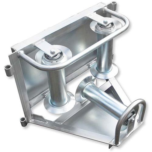 Rouleau pose câble avec rouleau en acier - Z 819-11.00-00/0 - Jakob Thaler GmbH - avec plaque de base