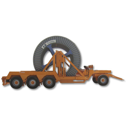 Remorque en U - TTA 40008 - Jakob Thaler GmbH - porte tourets / pour transport et pose de câbles / pour enrouleur de câble