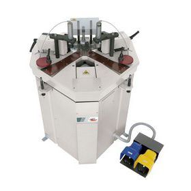 Sertisseuse d'angles pour profilés en aluminium - VECTRA 150 - ABCD MACHINERY S.r.l. - semi-automatique / hydro-pneumatique / à pédale