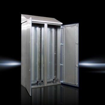 Système d'armoire au sol - HD Series - RITTAL - simple porte / en acier inoxydable / modulaire