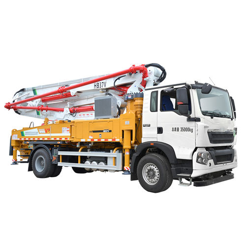 Pompe à béton automotrice mobile - HB37V - XCMG - pour chantier