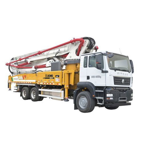 Pompe à béton automotrice mobile - HB52V - XCMG - pour chantier / diesel / pour l'industrie