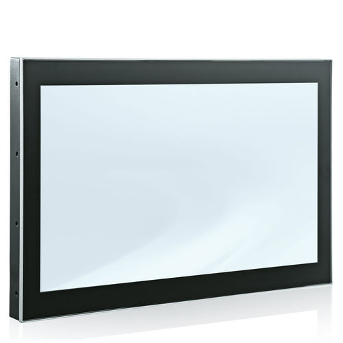 Moniteur LCD - FlatView - Kontron - à écran tactile capacitif PCAP / à écran tactile résistif / industriel