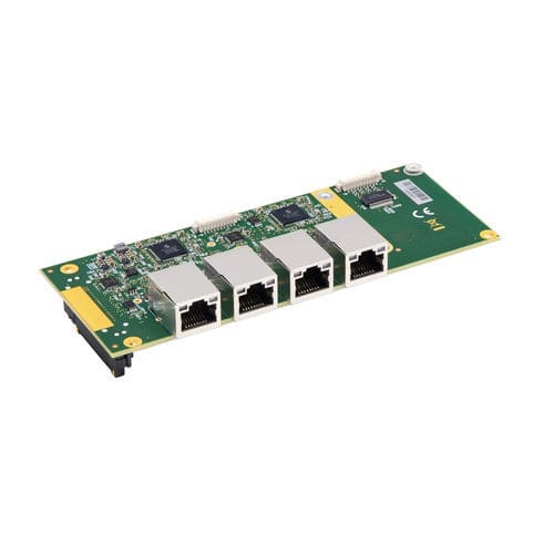 Carte d'E/S numérique - 3.5&rdquo;-eIO-4ETH - Kontron - Ethernet / LAN / multivoies