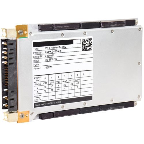 Alimentation électrique 3U - VPX340 - Kontron - DC/DC / régulée / à sorties multiples