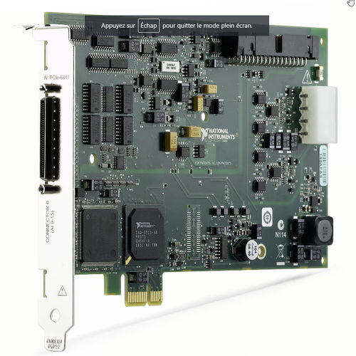 Carte d'E/S numérique - PCIe-6341 - NATIONAL INSTRUMENTS - analogique / à 24 E/S / à 16 E