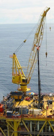 Grue sur plateforme - Favelle Favco - à flèche relevable / pour applications offshore / de levage