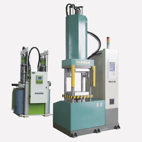 Presse à injecter verticale - LSR series  - DEKUMA Rubber and Plastic Technology - hydraulique / pour le caoutchouc silicone liquide