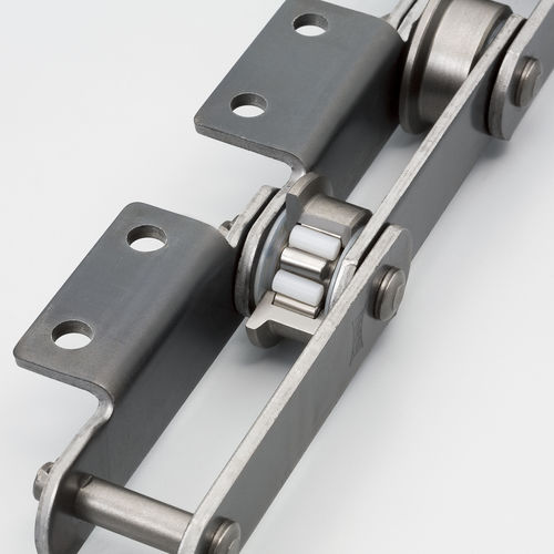 Chaîne de convoyage en acier - RF series - Tsubakimoto Chain - à plaques déportées / à roulement à rouleaux sans lubrifiant / sans lubrifiant