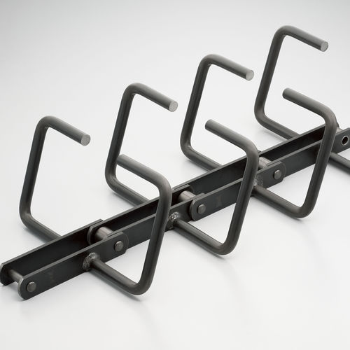 Chaîne de convoyage en acier inoxydable - RF series - Tsubakimoto Chain - à attaches / avec galets de glissement / sans lubrifiant
