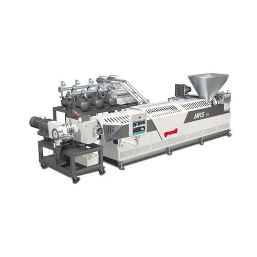 Ligne d'extrusion avec refroidissement par air - GPU - Gneuß Kunststofftechnik GmbH - de plaques en matières plastiques / de recyclage de matières plastiques / de granulation