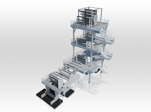 Ligne d'extrusion multicouche - Diaperblown® series - COLINES® S.p.A. - de film par gonflage / pour HDPE / pour film étirable