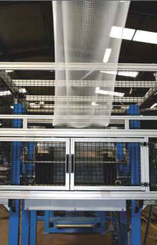 Ligne d'extrusion de grillage en plastique - 80 - 320 Kg/h  - CORELCO - pour thermoplastiques / pour grillage mono-orienté en matière plastique
