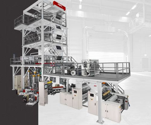 Ligne de coextrusion 3 couches - Multifoil® - Rajoo Engineers Ltd. - de film par gonflage / pour film étirable / pour géomembrane