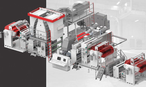 Ligne d'extrusion couchage - LAMEX®  - Rajoo Engineers Ltd. - pour PP / pour polyéthylène / pour LDPE